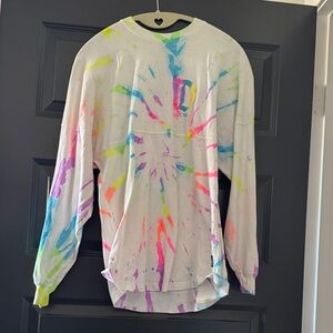 Disneyland spirit jersey Colorful Tie-Dye Long Sleeve Shirt
